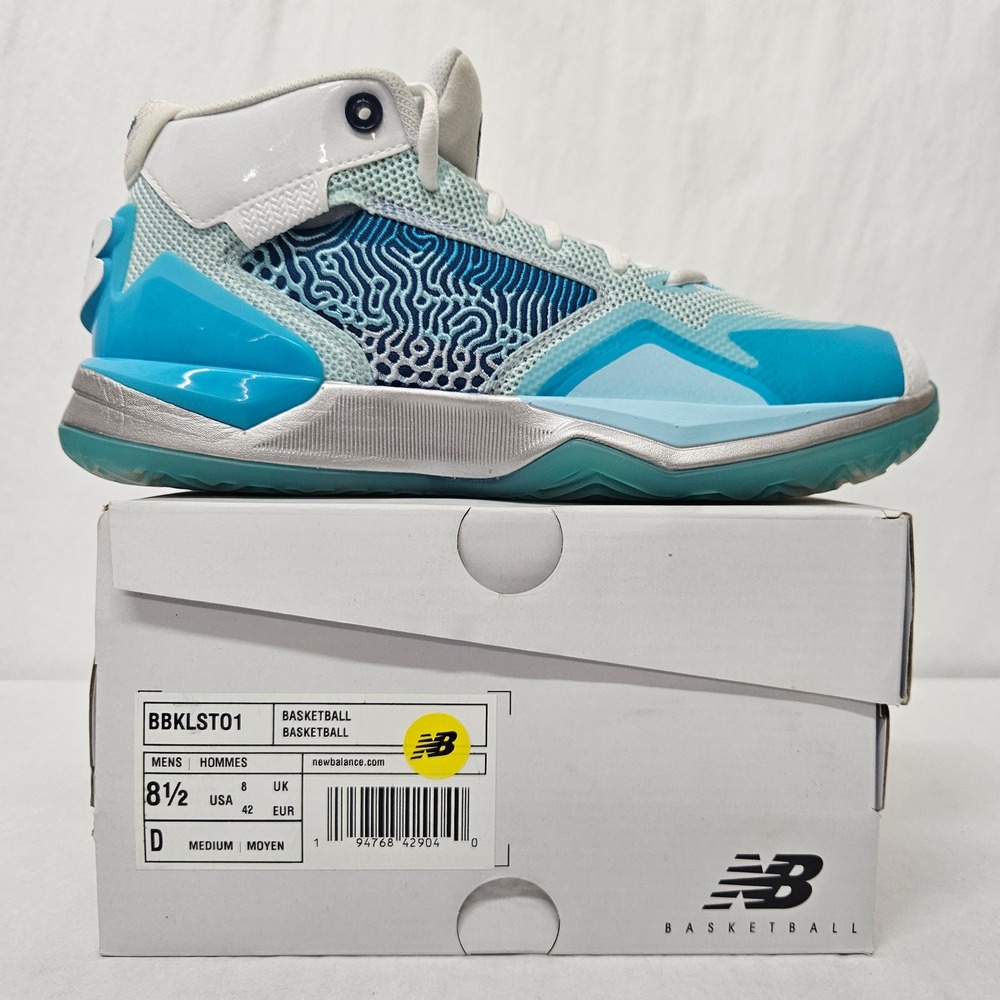 New Balance Kawhi Basketball Shoe Christmas Snow Man BBKLSTO1 Blue Men Size 8.5